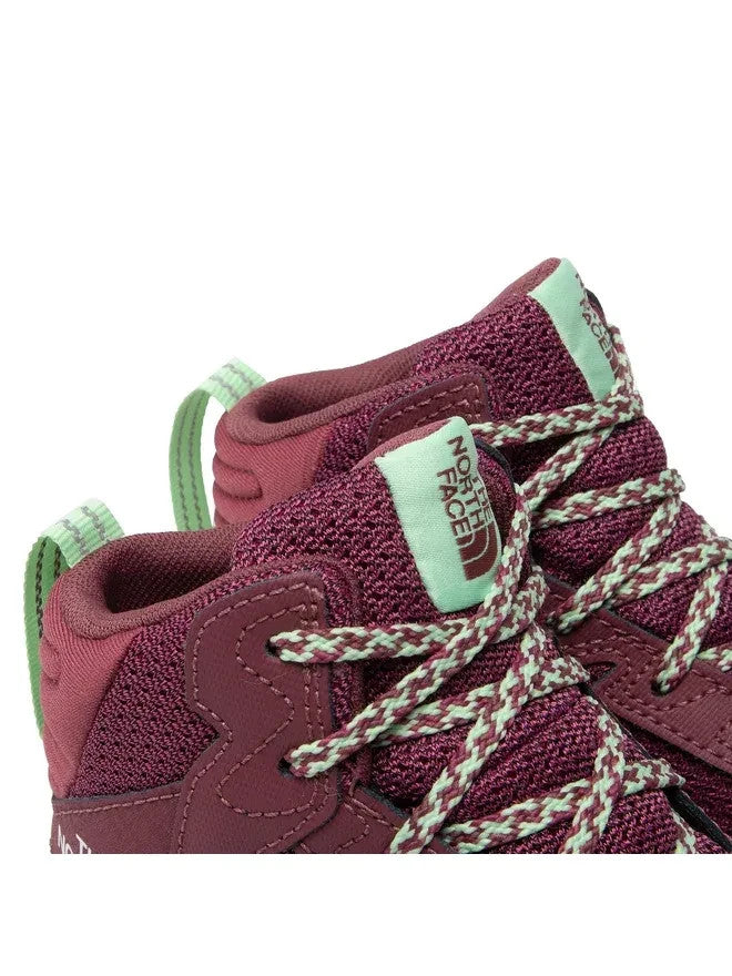 The North Face Youth Fastpack Hiker Mid Waterproof Boots / Red Violet / RRP £75