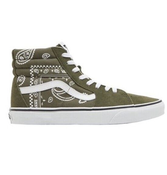 Vans Mens Sk8-Hi 'Peace Paisley - Grape Leaf' / RRP £80