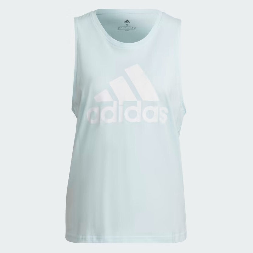 Adidas Womens Essential Big Logo Tank Top / Light Blue / RRP £22