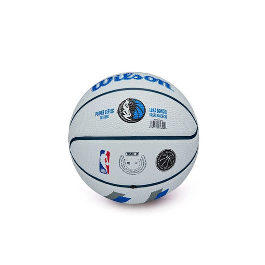 Wilson Dallas Mavericks Luka Doncic Player Icon Mini Basketball /White/ RRP £22