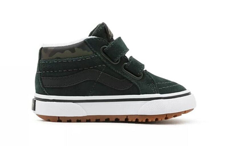 Vans Kids Logo Camo Sk8-Mid Reissue V MTE-1 Shoes / Dark Green/Camo / RRP £50