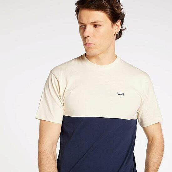 Vans Colorblock Tee / Dress Blues Antique White / Mens / RRP £25