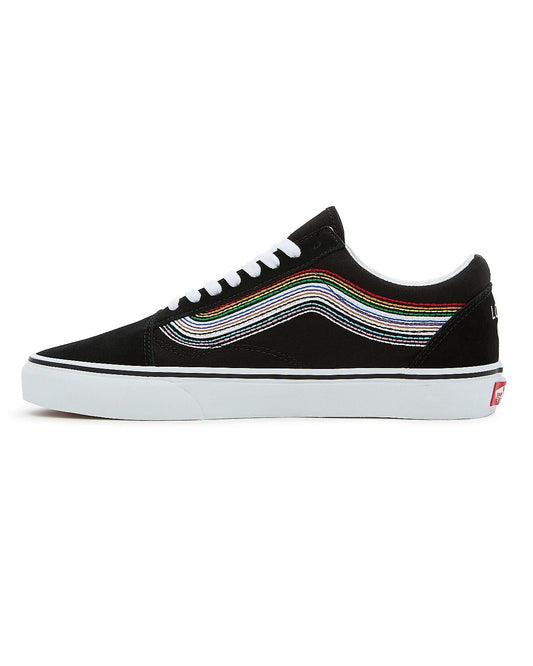 Vans Unisex Pride Old Skool Trainers / Black Rainbow / RRP £75