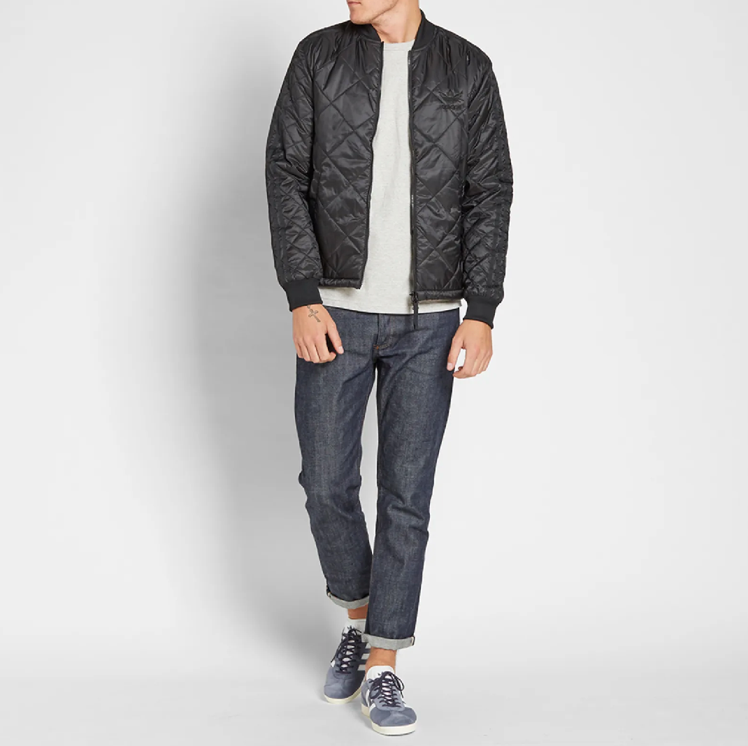 Adidas Mens Quilted Superstar Jacket / Black / RRP £75