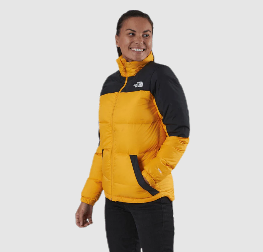 The North Face Women's Diablo Down Puffer Jacket / Yellow Black / RRP £300