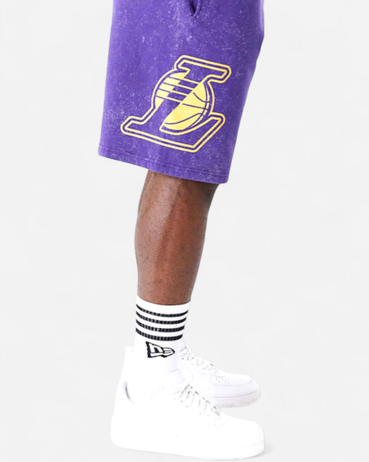 New Era Mens LA Lakers Washed Short / Purple / RRP £45