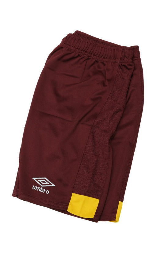 Umbro Kids Schalke Third Football Shorts / Maroon Red / RRP £27
