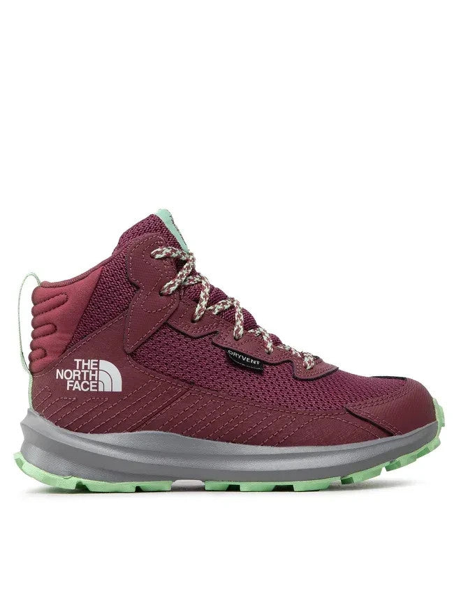 The North Face Youth Fastpack Hiker Mid Waterproof Boots / Red Violet / RRP £75