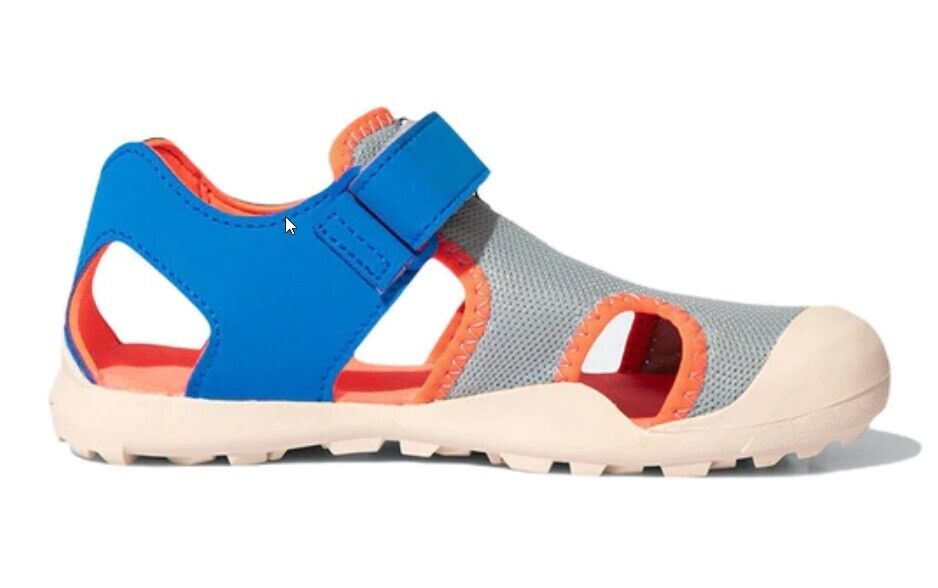 Adidas Kids Captain Toey Sandals / Grey Blue Orange / RRP £43