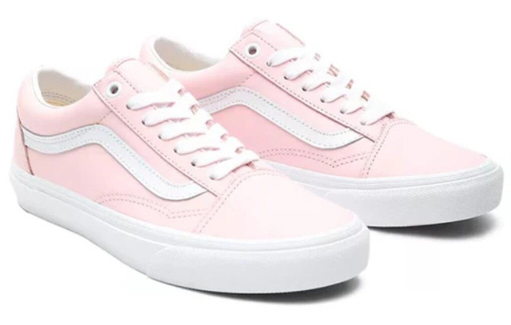 Vans Womens Old Skool Leather Trainers / True White / RRP £75