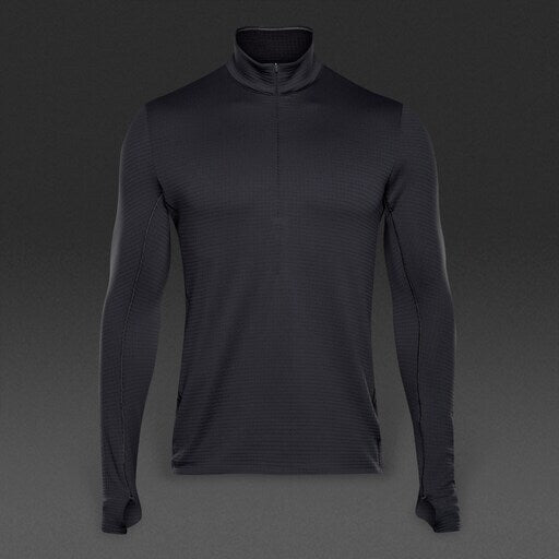 Adidas Men's Climaheat 1/4 Zip Long Sleeve Black Workout Top / RRP £95