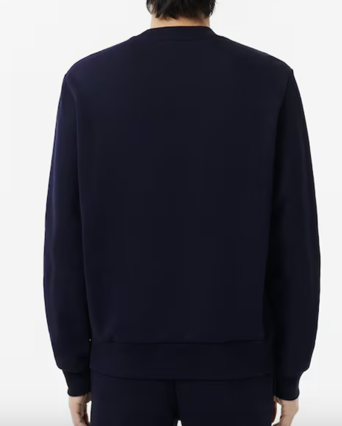 Lacoste Mens Fleece Crew Neck Sweatshirt / Midnight Blue / BNWT / RRP £109