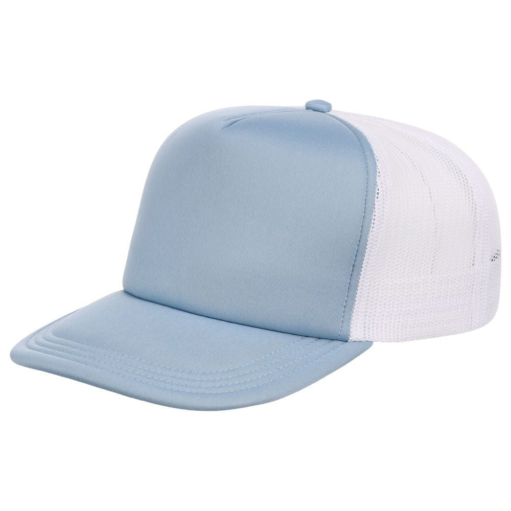 Crowns By Lids Unisex Plain Screen Foam Trucker Hat / White / £20
