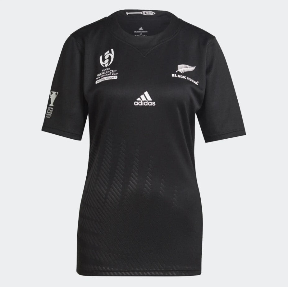 Adidas Unisex Black Ferns Rugby World Cup Home Jersey / Black / RRP £75