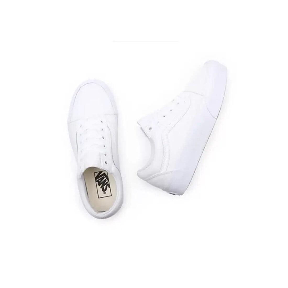 Vans Womens Old Skool Platform Trainers / White / RRP £80