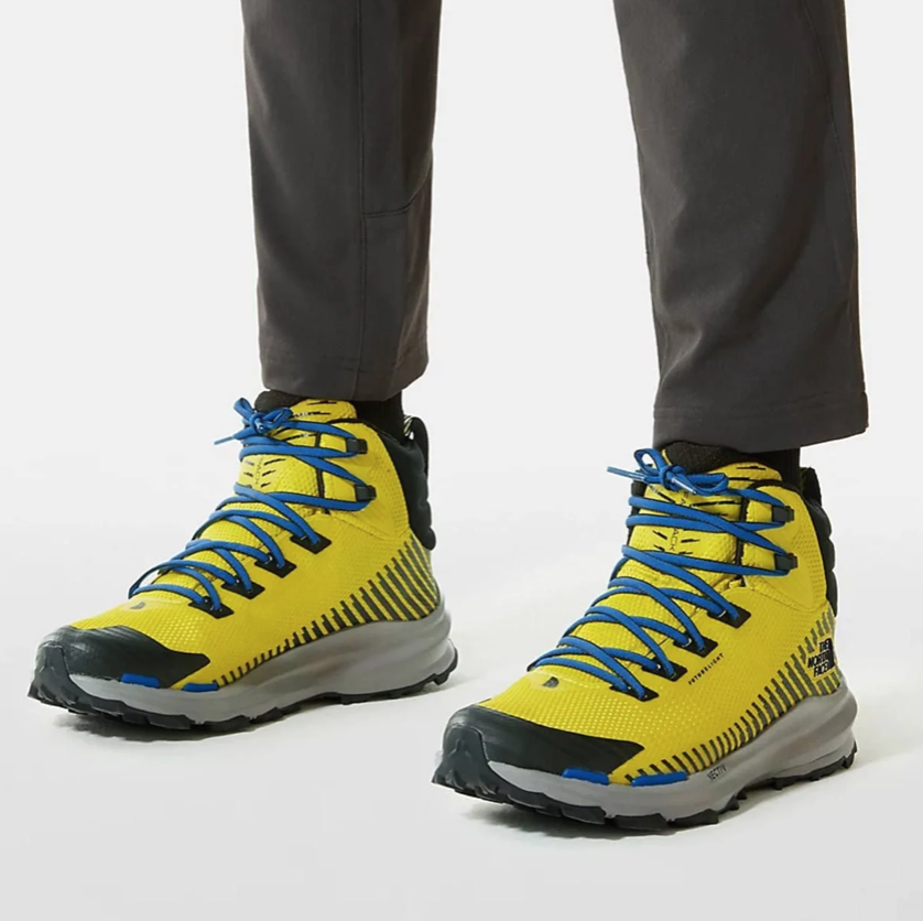 The North Face Mens Vectiv Fastpack Mid Futurelight Boots / BNIB / Acid Yellow
