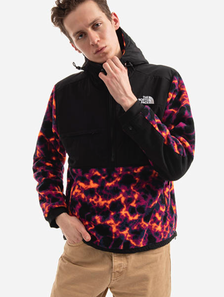 The North Face Mens Printed Denali 2 Anorak Fleece / BNWT / Marble Camo Print