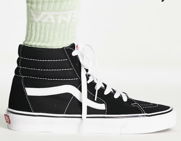 Vans Womens Sk8-Hi Trainers / Black White / RRP £75