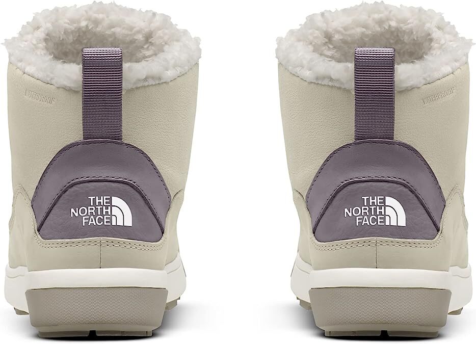The North Face Women’s Sierra Mid Lace WP- Gard White Silver Grey, Leather Boots