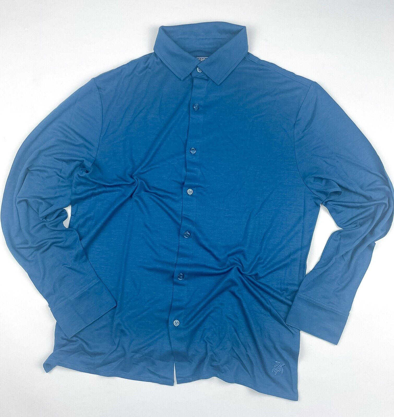 Vilebrequin Mens Lightweight Shirt / Goa Blue / RRP £165