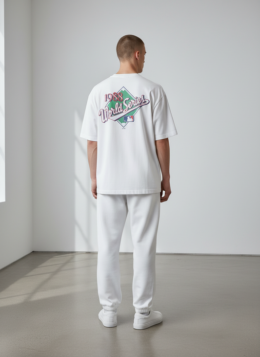 47 LA Dodgers Mens T-Shirt / Echo Backer / White / RRP £25