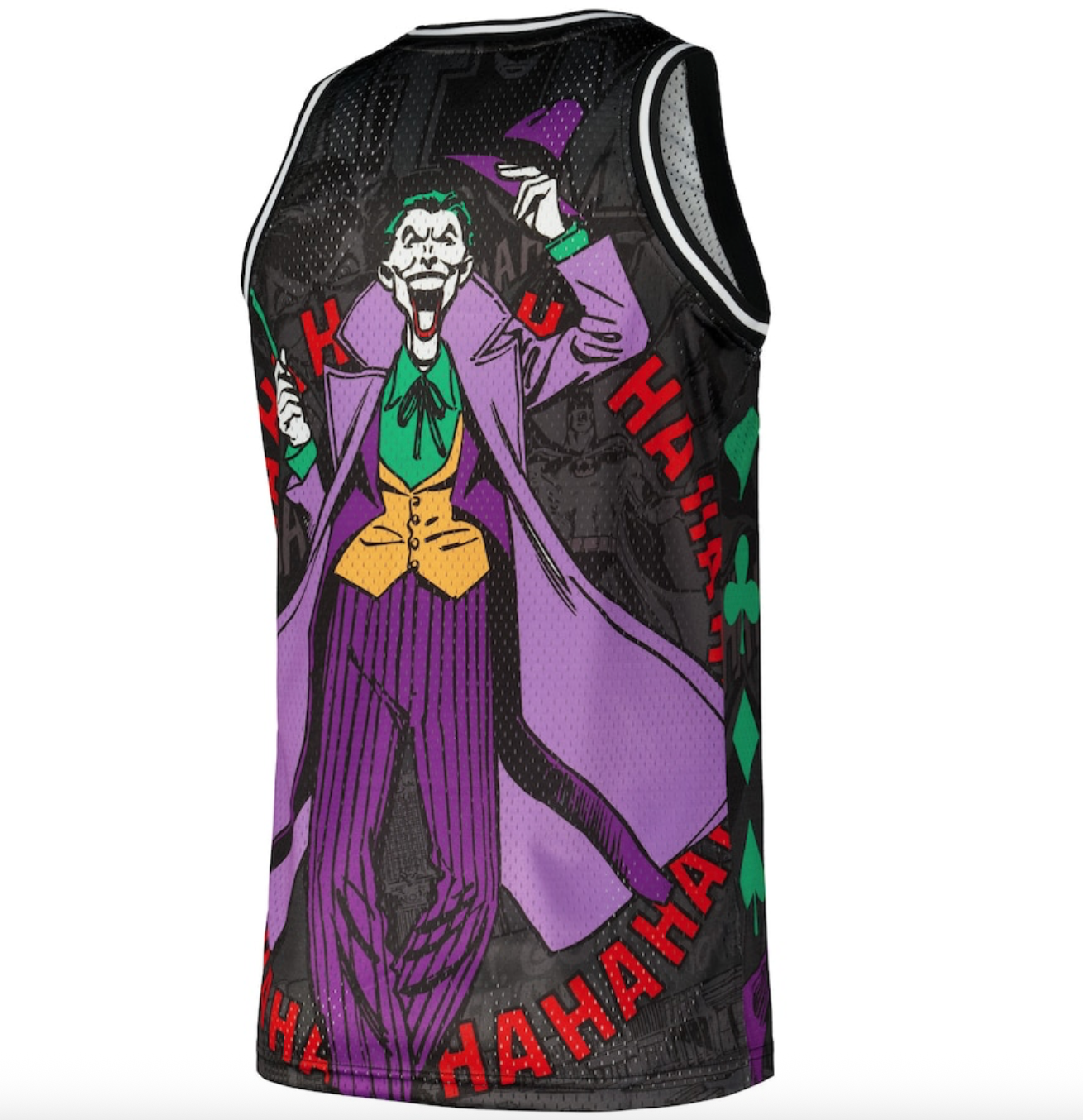 DC Comic Youth Joker Comic Big Print Mesh Jersey Vest / Black / RRP £30