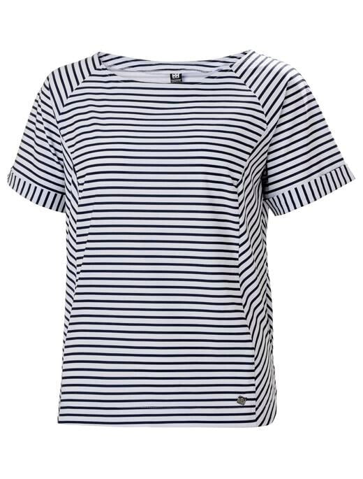 Helly Hansen Women's Thalia T-Shirt / White Navy Stripe / RRP £50