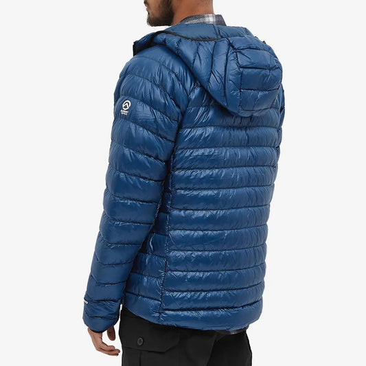 The North Face Mens Summit Down Hoodie Jacket / Blue Wing Teal / RRP £325