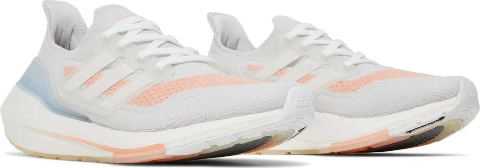 Adidas Womens Ultraboost 21 Trainer / White Glow Pink / BNIB / RRP £160