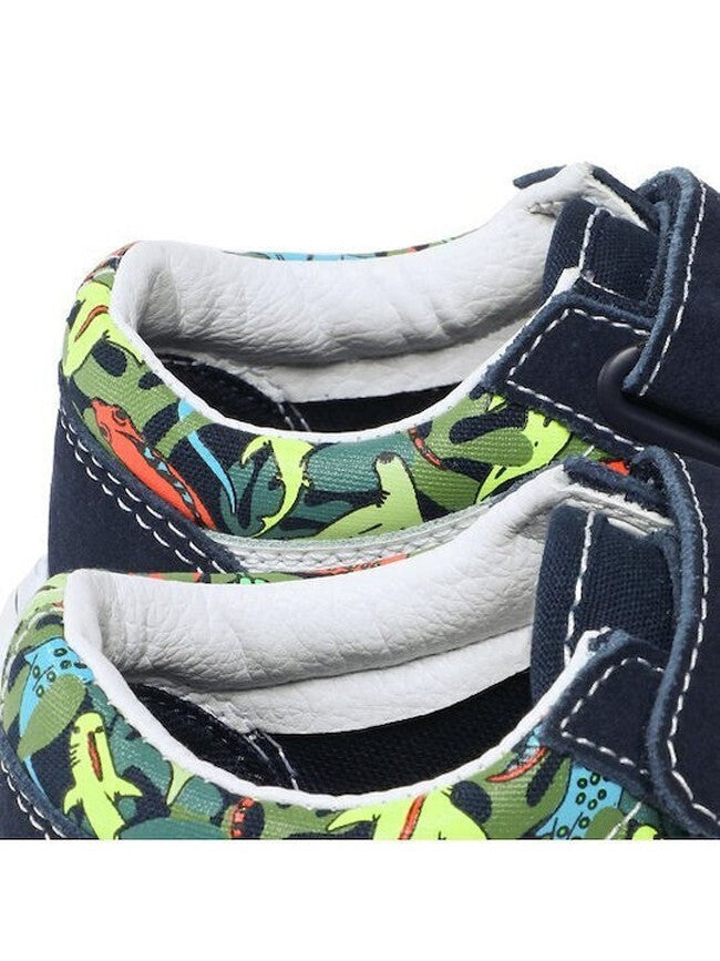 Vans Kids Old Skool 2 Strap Trainers / Blue Plant / RRP £45