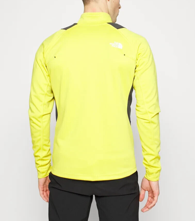 The North Face Men's Athletic Outdoor Full Zip Midlayer Jacket / Yellow RRP £90