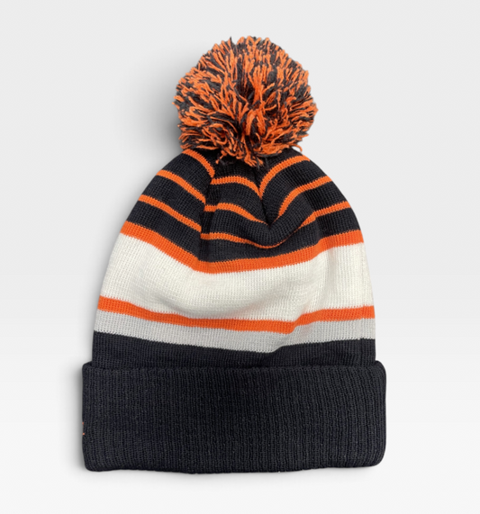 New Era Houston Astros MLB Team Stripe Knit Hat / Navy / RRP £28