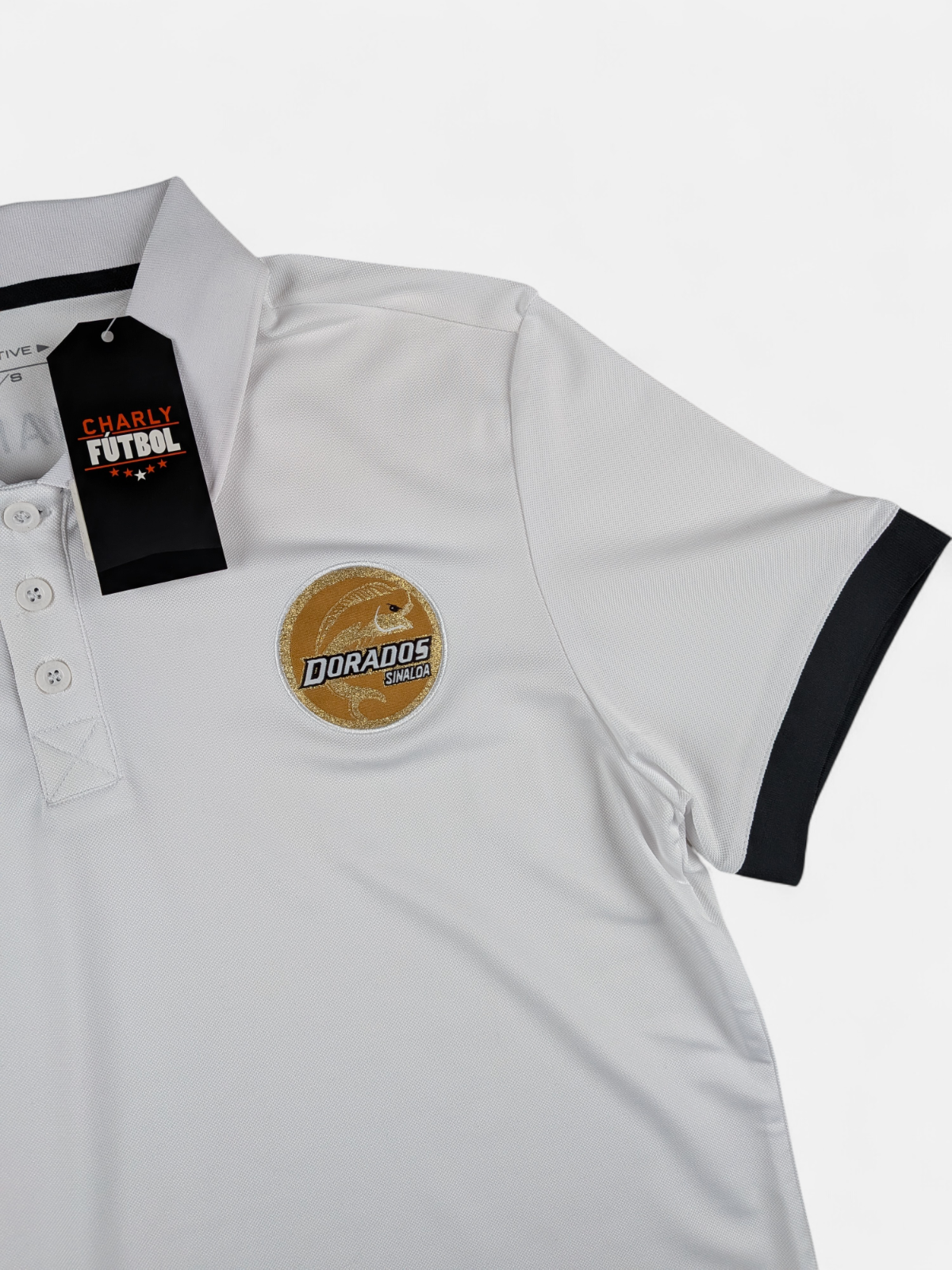 Charly Mens 2018-19 Dorados de Sinaloa Polo T-Shirt / BNWT / White / RRP £30