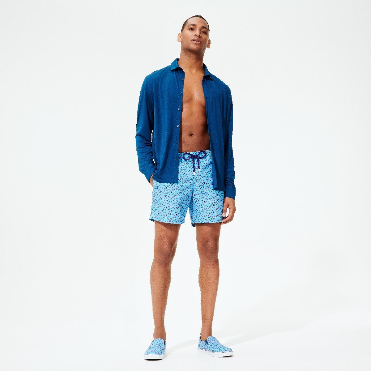 Vilebrequin Mens Slip On Espadrille Trainers / Blue / RRP £90