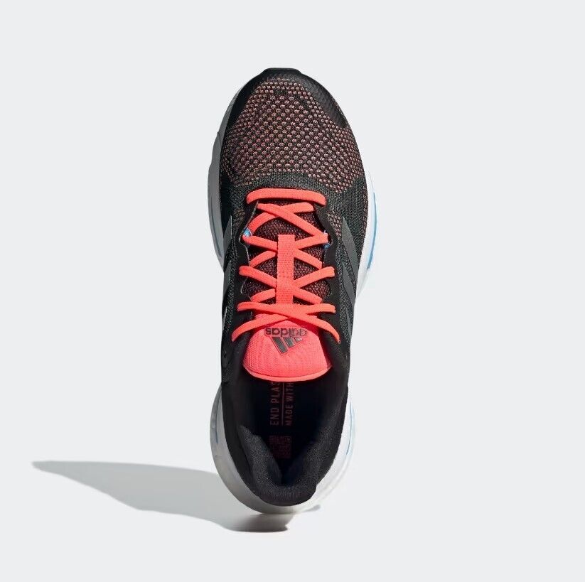 Adidas Mens Solar Glide 5 Trainers / Black Silver Orange / RRP £120