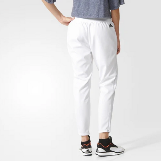 Adidas Womens 3 Stripe Tapered Training Pant / BNWT / White / RRP £55