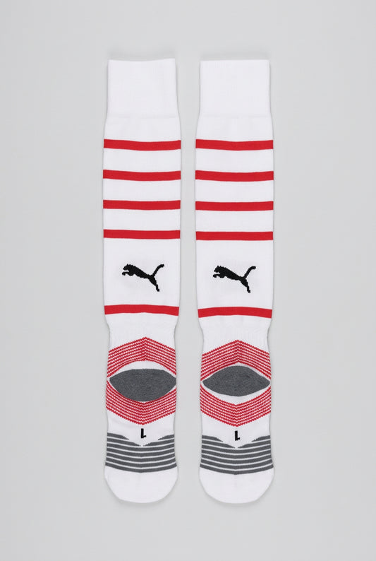 Puma PSV Kids Home Football Socks / White Red / RRP £13