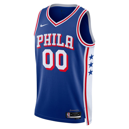 Nike Youth Philadelphia 76ers Blank Basketball Jersey / Royal Blue / RRP £75