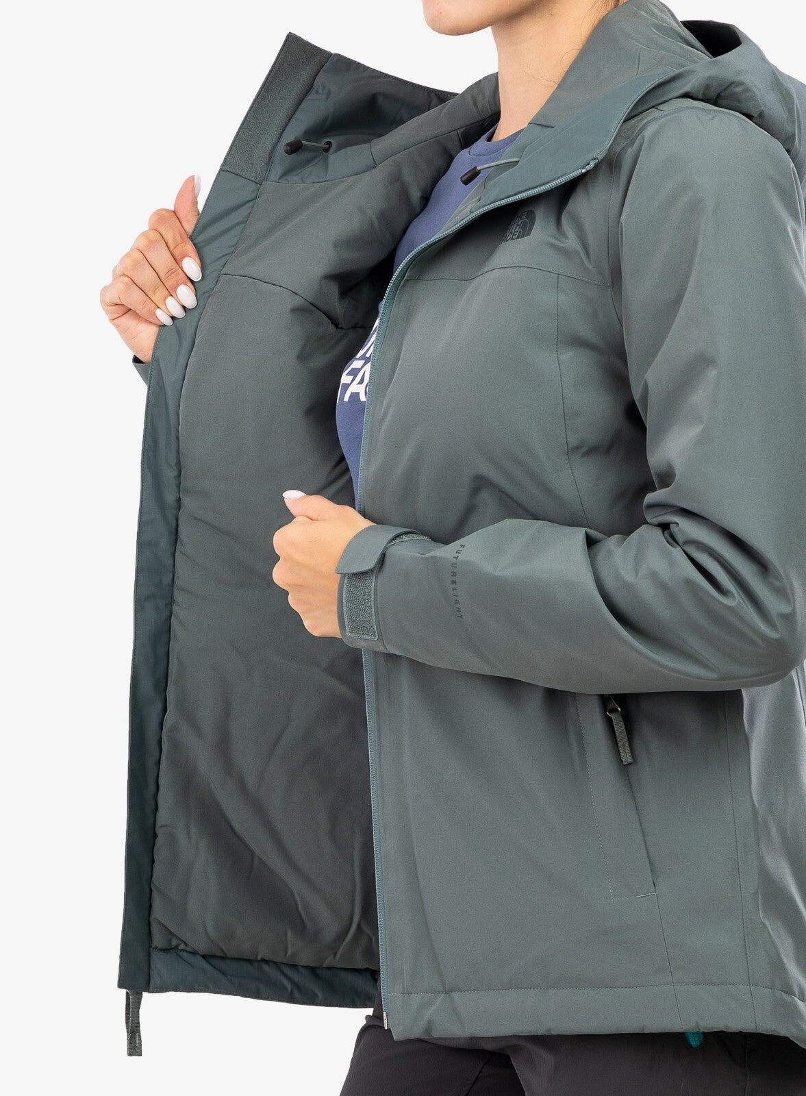 The North Face Womens Dryzzle Futurelight Insulated Jacket / Green / RRP £330