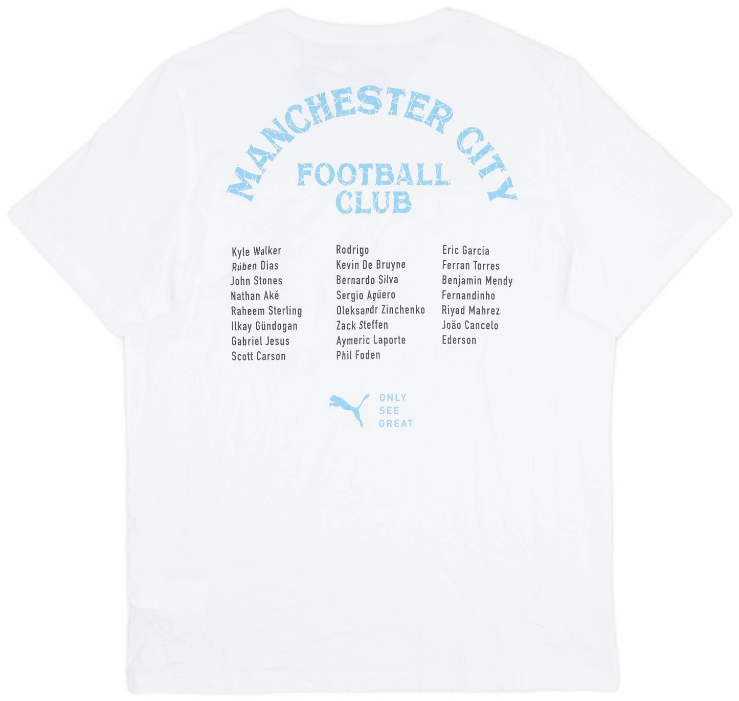 Puma Mens 2020-21 Manchester City Puma Winners Tee / White / RRP £24.99
