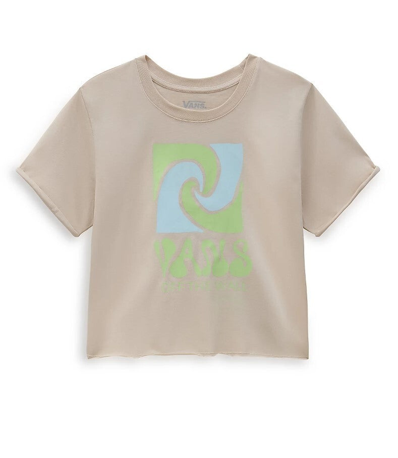 Vans Womens Whirlwind Cropped T-Shirt / Khaki / RRP £25
