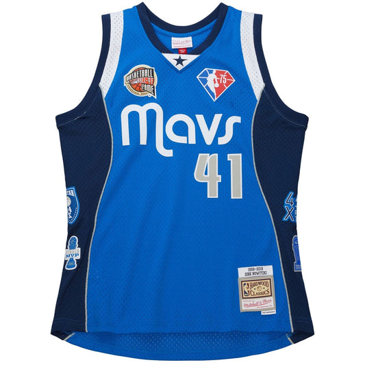 Mitchell & Ness Dirk Nowitzki Dallas Mavericks Hall of Fame Throwback Jersey / R