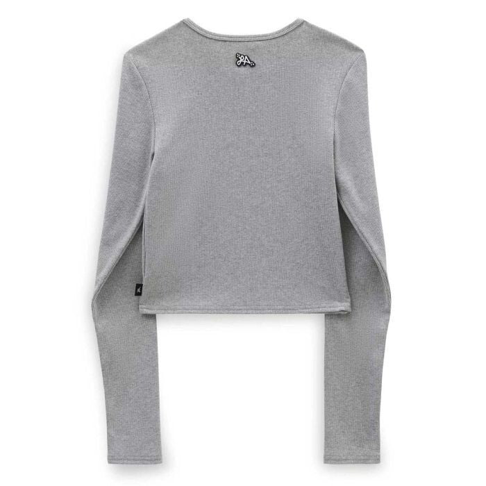 Vans Women's Armanto Long Sleeve Knit Shirt / Grey / RRP £52