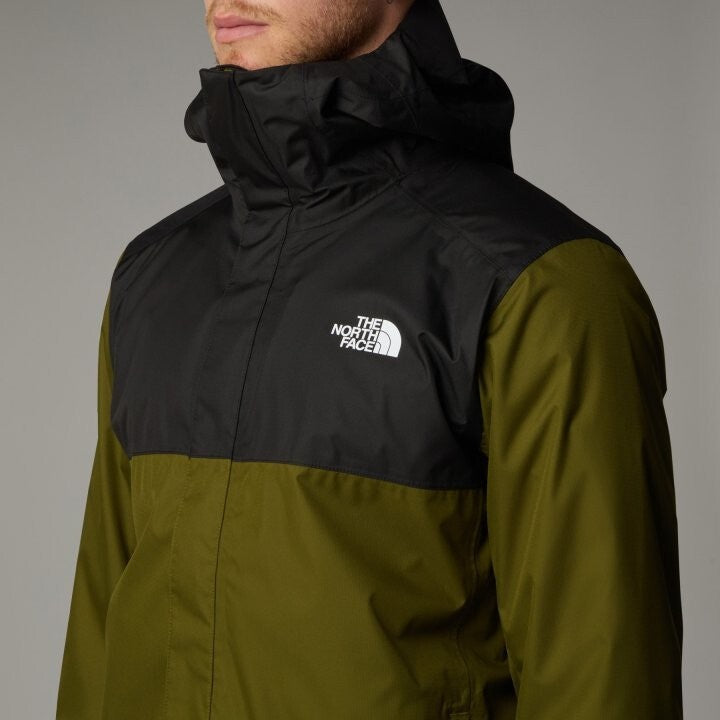 The North Face Mens Quest Zip In Rain Jacket / Olive / RRP £130