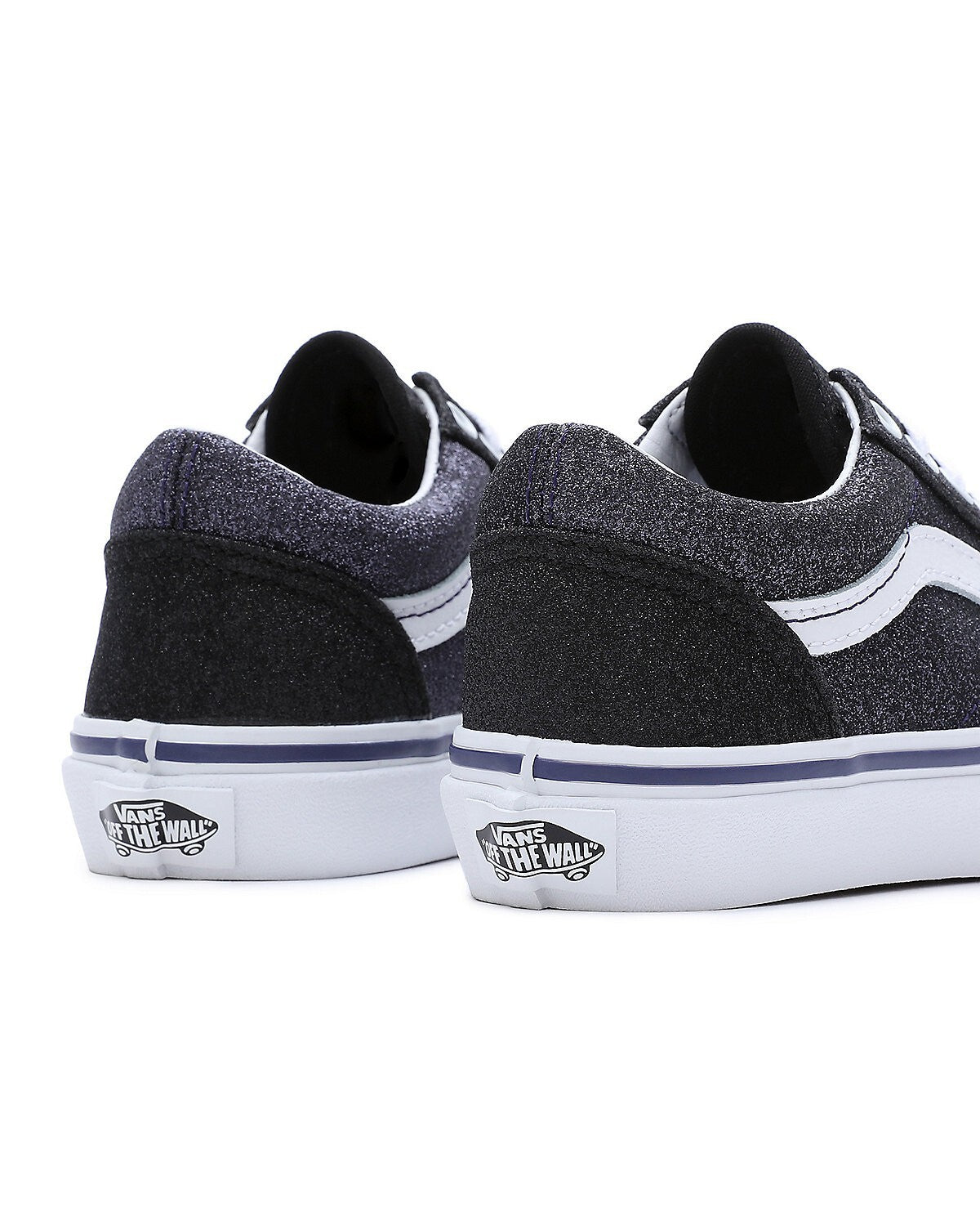 Vans Kids Old Skool Trainers / Glitter Black Grey / RRP £50