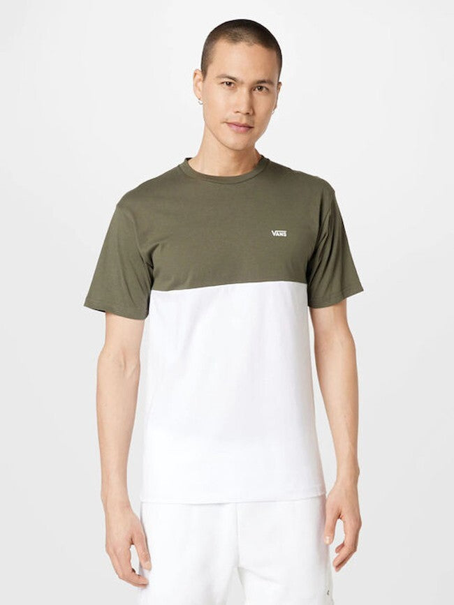 Vans Mens Colorblock T-Shirt / White, Grape Leaf / RRP £24