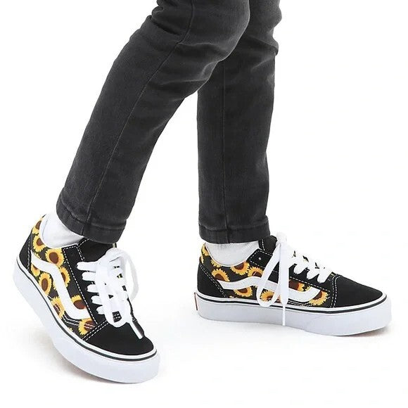 Vans Kids Old Skool Trainers / Black Sunflower / RRP £45