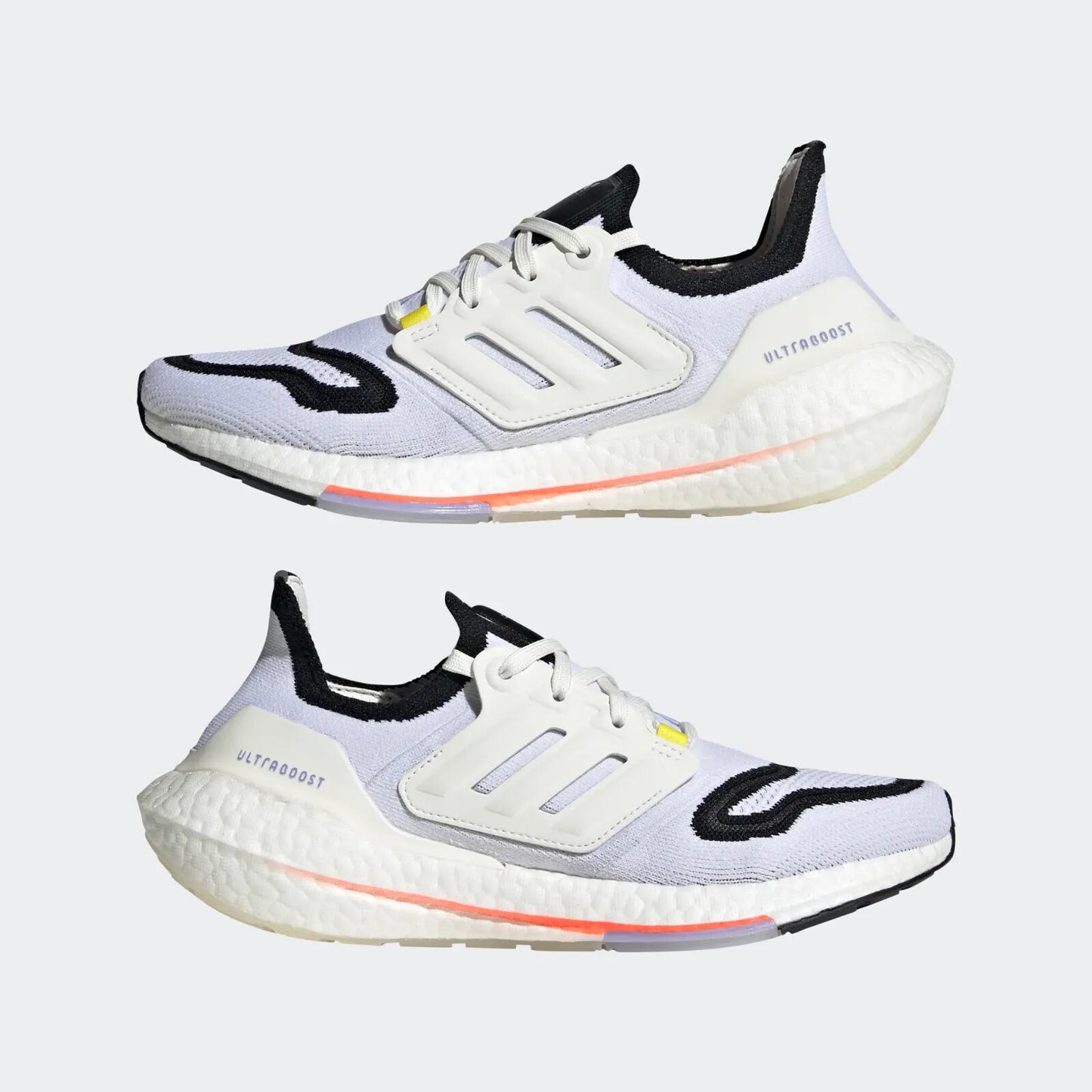 Adidas Women's Ultraboost 22 Trainers / White Black Orange / RRP £165 / BNIB