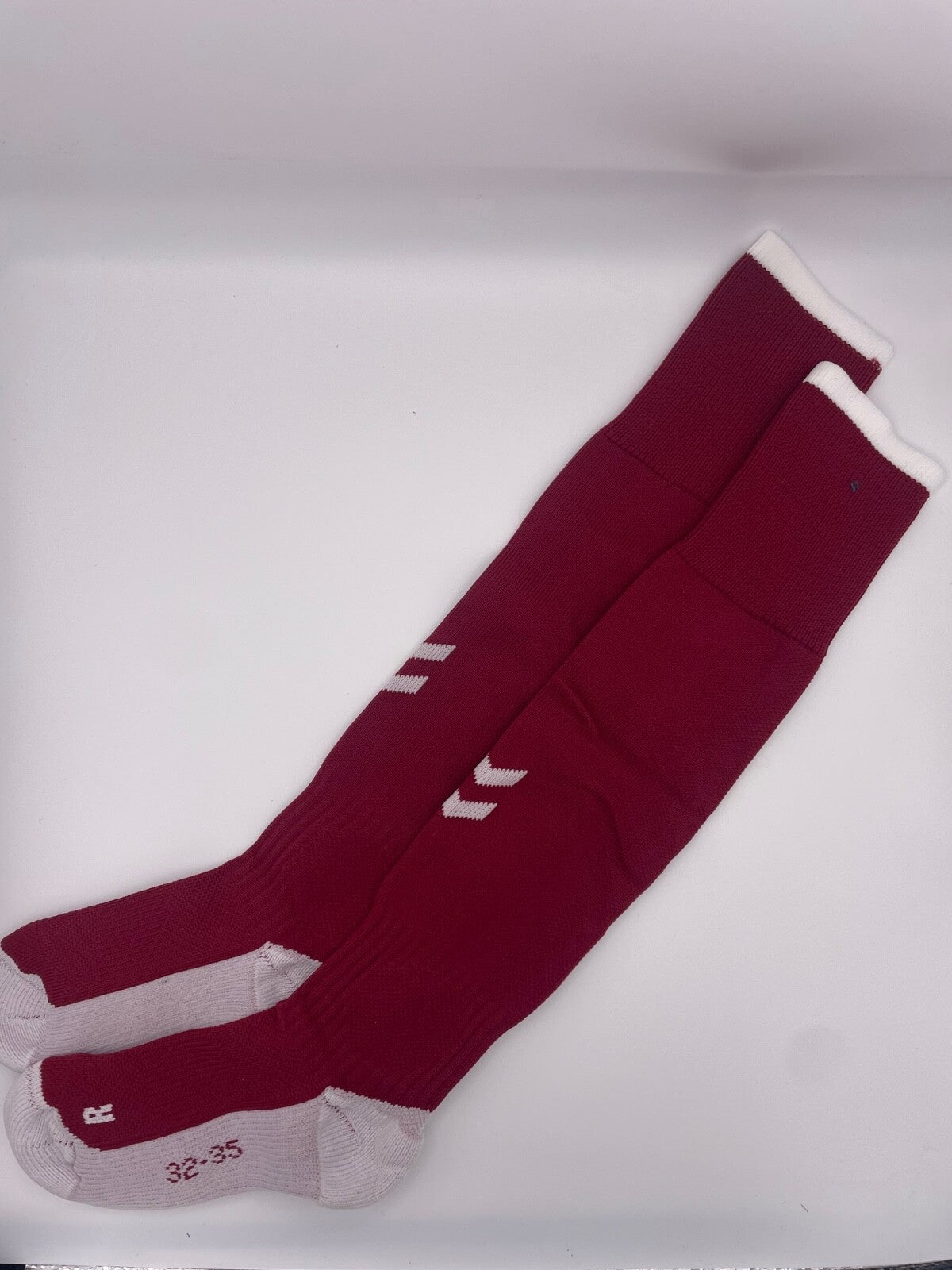 Hummel 2018-19 Weiche Flensburg Football Away Socks / BNWT / Maroon / RRP £13