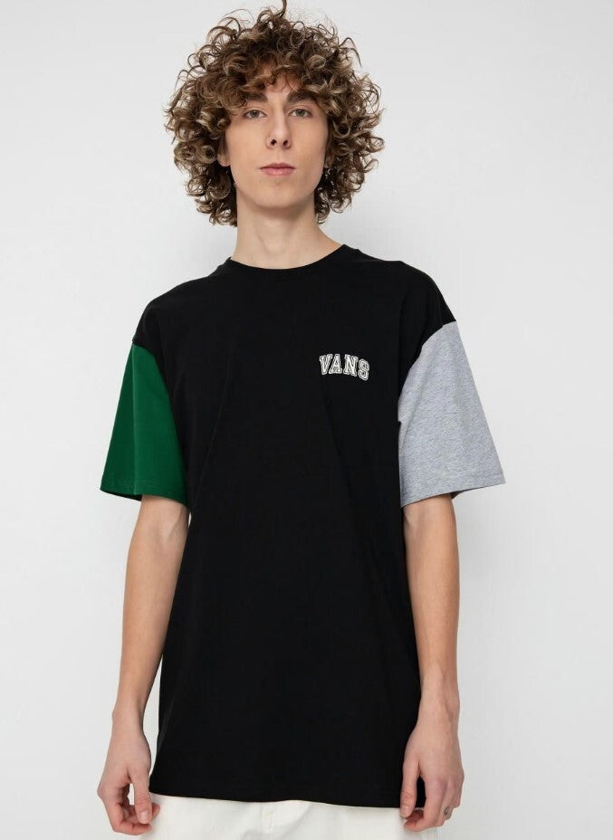 Vans Mens Colour Block T-Shirt / Black Grey Green / RRP £32